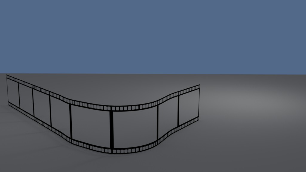 Film strip on a path for animation preview image 1